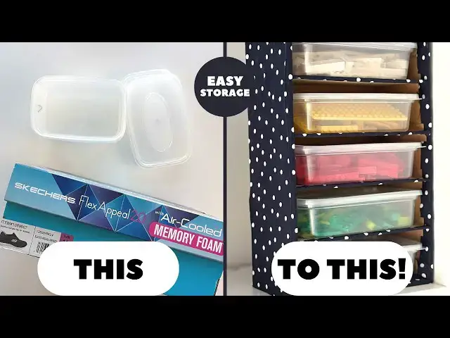 'Video thumbnail for Turn OLD Shoe Box Into AMAZING Lego Storage Using Takeaway Containers!'