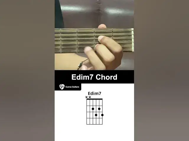 'Video thumbnail for How To Play The Edim7 Chord On Guitar - Guvna Guitars'