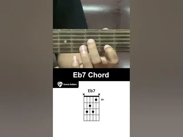 'Video thumbnail for How To Play The Eb7 Chord On Guitar - Guvna Guitars'