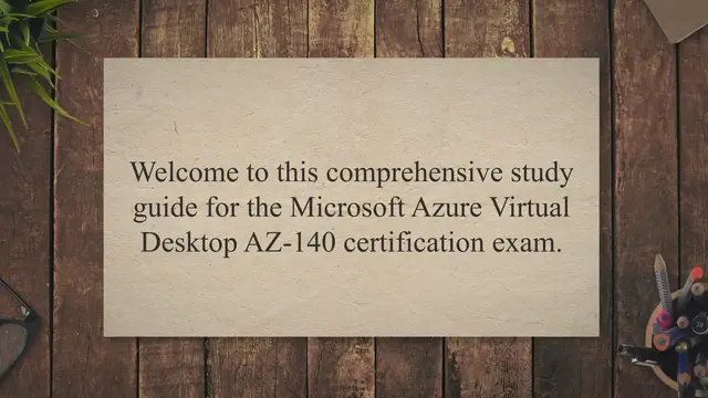'Video thumbnail for Mastering the Microsoft Azure Virtual Desktop AZ-140 Certification Exam'