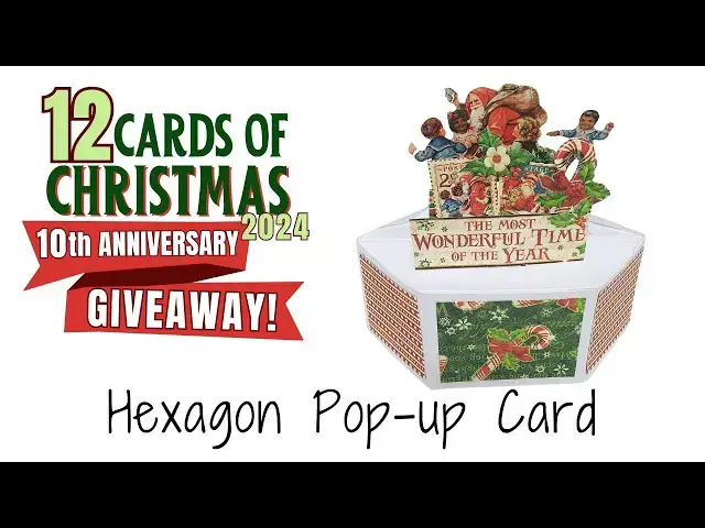 'Video thumbnail for 12 Cards of Christmas 2024 - Hexagon Pop Up Card'