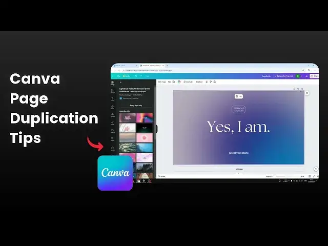 'Video thumbnail for How To Duplicate Pages In Canva Tutorial'