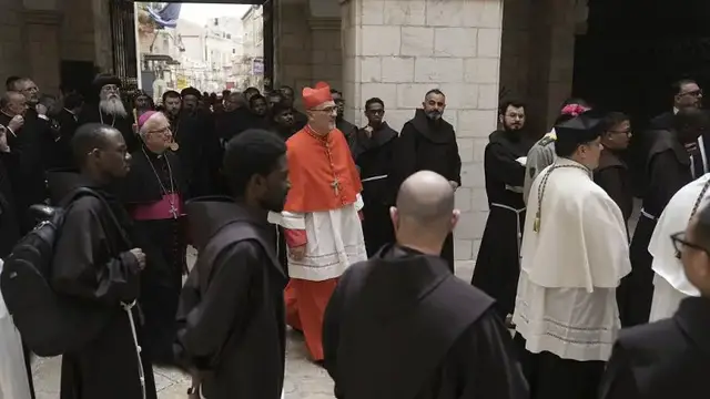 'Video thumbnail for Joint visit of Church leaders to Gaza after deadly Church attack on Thursday'