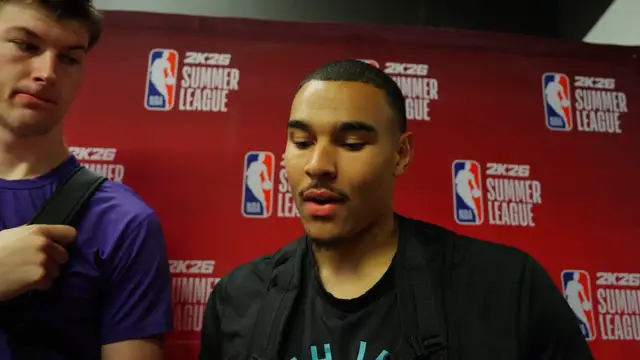 'Video thumbnail for Utah Jazz Guard John Tonje Gives Injury Update after Return to Action'