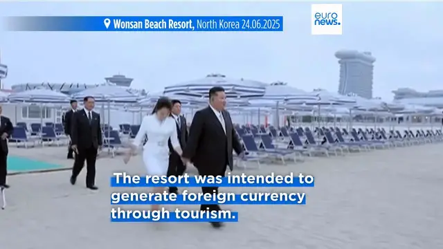 'Video thumbnail for North Korea halts foreign tourism at beach resort weeks after opening'