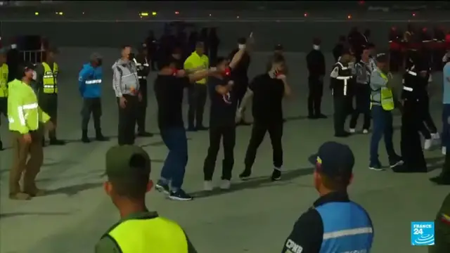 'Video thumbnail for Venezuelan migrants detained in the US returned to Caracas after prisoner swap'