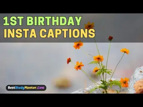 'Video thumbnail for 1st Birthday Instagram Captions | Make Your Little One's Big Day Memorable'