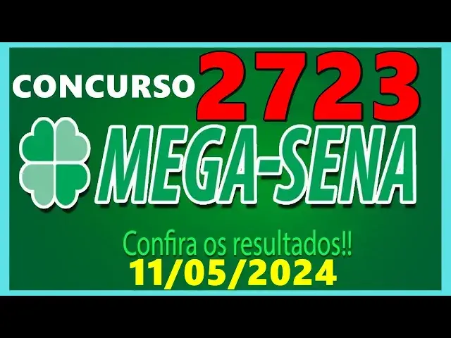 'Video thumbnail for RESULTADO MEGA SENA Concurso 2722 de hoje, quinta 09/05/2024 - Mega Sena 2722'