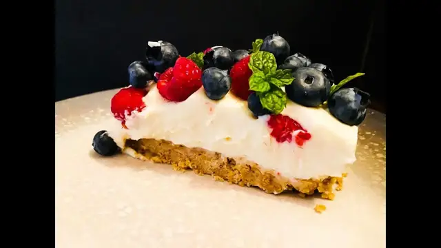 'Video thumbnail for No Bake Mascarpone Cheesecake'