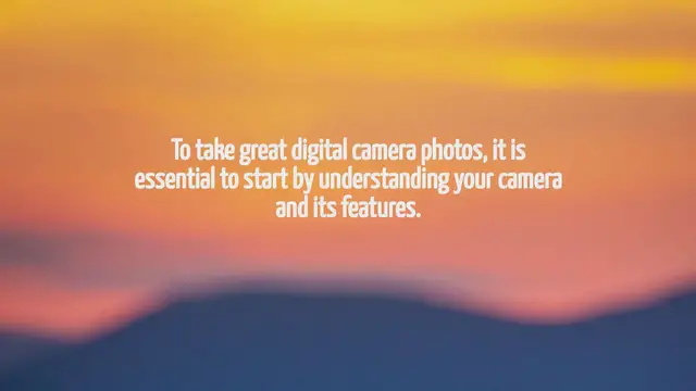 'Video thumbnail for How To Take Great Digital Camera Photos'