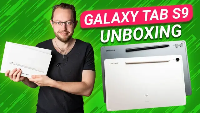 'Video thumbnail for Samsung Galaxy Tab S9 and S9+ with S Pen Unboxing & Hands On'