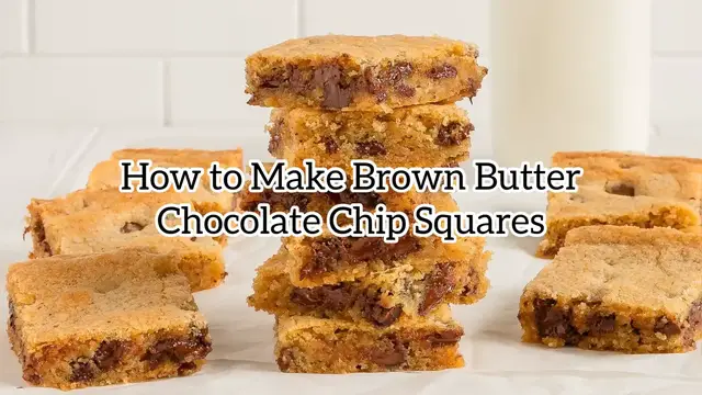 'Video thumbnail for How to Make Brown Butter Chocolate Chip Cookie Bars'