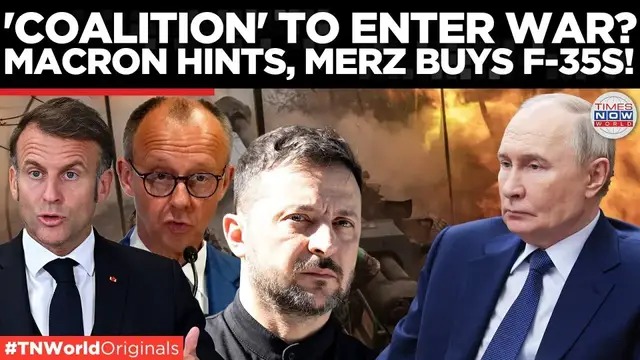 'Video thumbnail for Entry to War? 'Coalition' Eyes Ukraine Patrols, Russia Says Response Ready! | Times Now World'