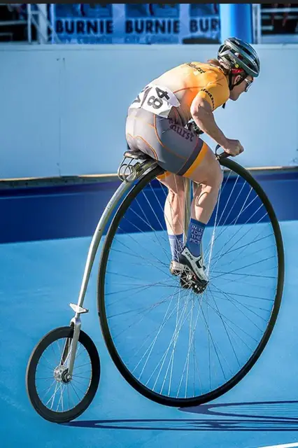 'Video thumbnail for Watch a penny farthing go the fastest it ever has'