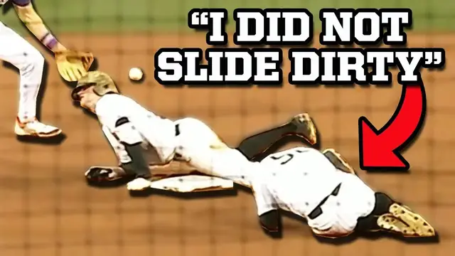 'Video thumbnail for Confused baserunner gets called for interference during a close game, a breakdown'