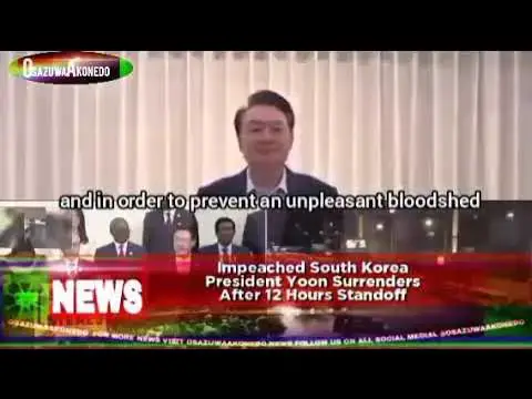 'Video thumbnail for Impeached South Korea President Yoon Surrenders After 12 Hours Standoff'