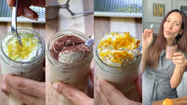 'Video thumbnail for 5 mousse Cremosas,  Rápidas, deliciosas y saludables'