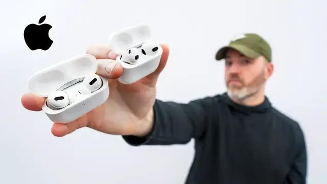 'Video thumbnail for Apple AirPods 3 vs AirPods Pro'