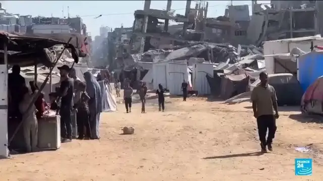 'Video thumbnail for Strike on Gaza's only Catholic church injures several people'