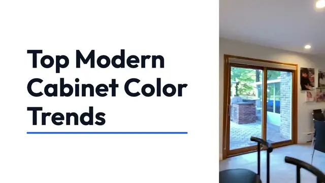 'Video thumbnail for Modern Cabinet Color Trends'