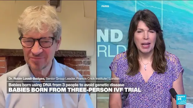 'Video thumbnail for Babies born from three-person IVF trial'