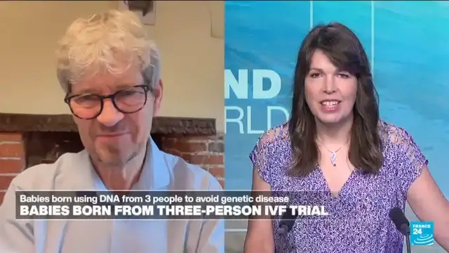 'Video thumbnail for Babies born from three-person IVF trial'