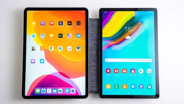 'Video thumbnail for iPad Pro vs. Samsung Galaxy Tab S5e Comparison'