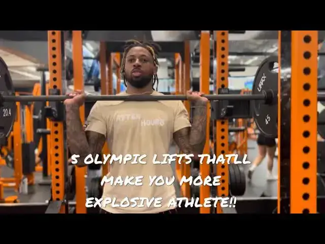 'Video thumbnail for 5 OLYMPIC LIFTS THAT’LL MAKE YOU MORE EXPLOSIVE (SPEED+ VERTICAL TRAINING W/ PRO DUNKER)'