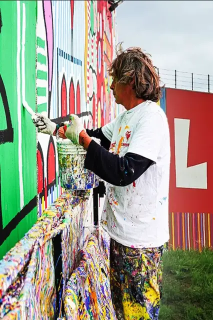 'Video thumbnail for Artist creates brilliant mural on side of a prison'