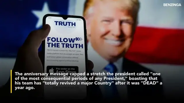 'Video thumbnail for Trump Says He's 'Totally Revived' A Country That Was 'DEAD' A Year Ago'