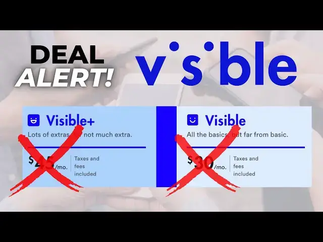 'Video thumbnail for DEAL ALERT: How to Get a Year of Visible by Verizon for Only $15/Month!'