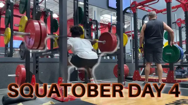 'Video thumbnail for SQUATOBER DAY 4! (squatting everyday for a month!)'