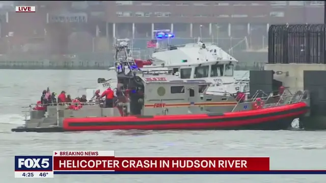 'Video thumbnail for 6 killed in helicopter crash in Hudson River: sources'