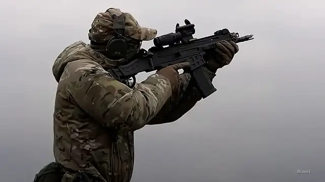 'Video thumbnail for Ukraine creates anti-drone rifle round in NATO standard 5.56mm'