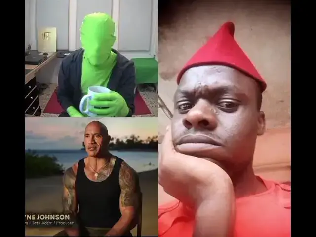 'Video thumbnail for Mr. Green Spotted Dwayne Johnson's Fake Muscles'