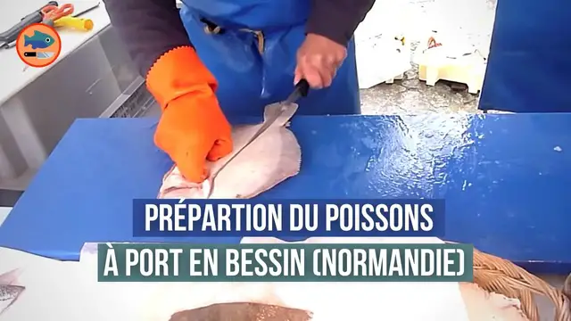 'Video thumbnail for Préparation de Poissons à Port en Bessin (Normandie)'