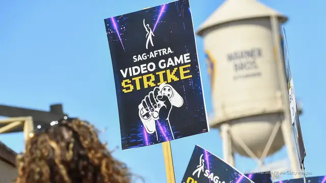 'Video thumbnail for Video game actors end 11-month strike with new AI protections'
