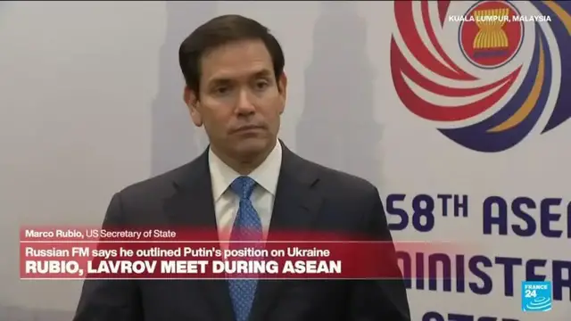 'Video thumbnail for US Secretary of State Marco Rubio speaks at ASEAN summit in Malaysia'