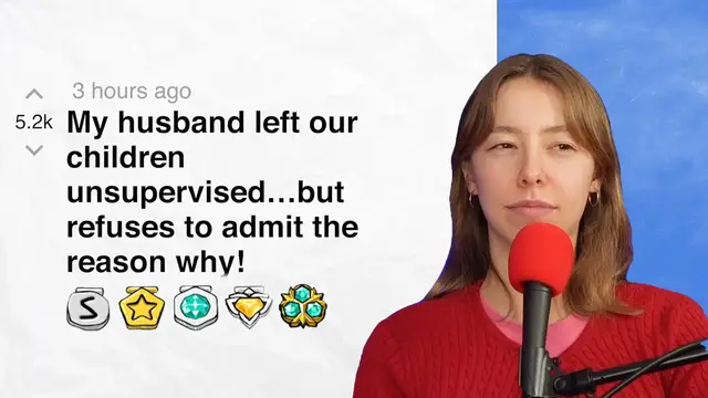 'Video thumbnail for My husband left our children unsupervised…but refuses to admit the reason why! - r/trueoffmychest | Reddit Stories'