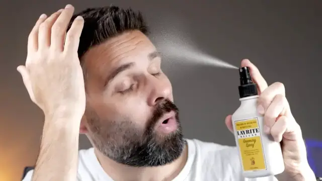'Video thumbnail for Use For Extra Texture & Hold With Other Hair Products: Layrite Grooming Spray'