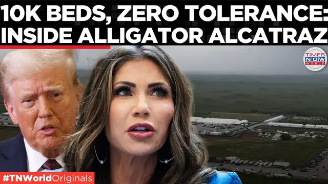 'Video thumbnail for Noem Warns: “The Worst of the Worst Belong in Alcatraz” | Times Now World'