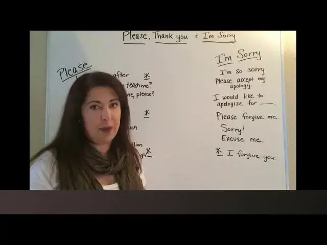 'Video thumbnail for Learn English Fast - Ways To Say PLEASE, THANK YOU and SORRY in English ✔'
