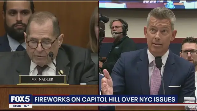 'Video thumbnail for Rep. Nadler, Transportation Sec. Duffy fight over NYC subways, congestion pricing'