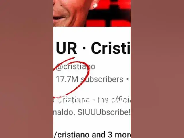 'Video thumbnail for Ur Ronaldo Official Youtube Channel Gain Massive Subscribers'