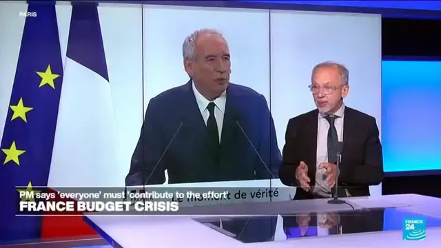 'Video thumbnail for France's PM Bayrou faces backlash over budget cut proposals'