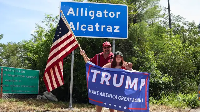 'Video thumbnail for US lawmakers demand oversight at Trump’s ‘Alligator Alcatraz’ detention centre'