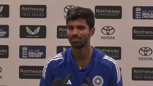 'Video thumbnail for 'We are sitting pretty' - Washington Sundar as Lord's Test sits on a knife edge'