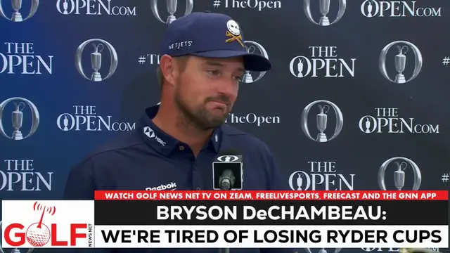 'Video thumbnail for Bryson DeChambeau: US is tired of losing the Ryder Cup'