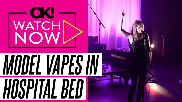 'Video thumbnail for Suki Waterhouse Concerns Fans by Posing in Hospital Bed With Her Vape After Suffering a Hernia: Photo'