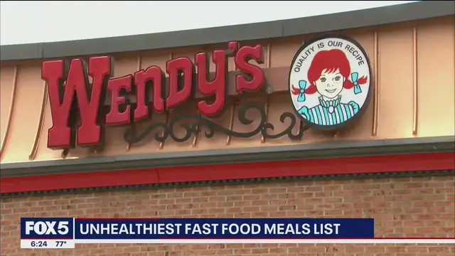 'Video thumbnail for Unhealthiest fast food meals list'